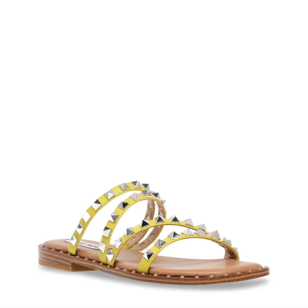 NWOB Steve Madden Skyler Studded Strappy Slide Sandal Sz 8.5